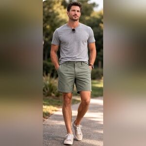 Columbia Mens Size 36" Waist 8" Length Cotton Blend Shorts